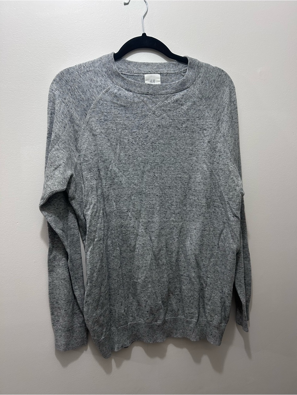 H&M Men's Heather Gray Crewneck Sweater